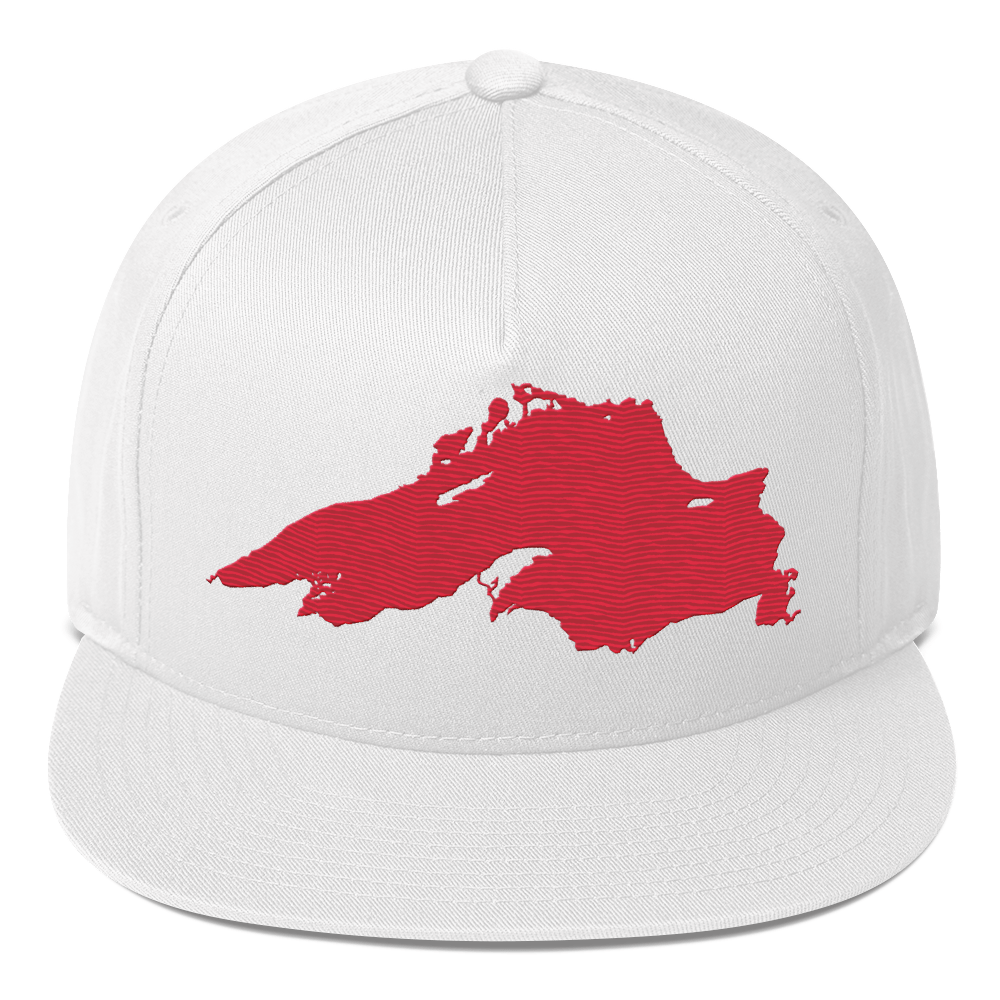 Lake Superior Snapback | 5-Panel - Lighthouse Red