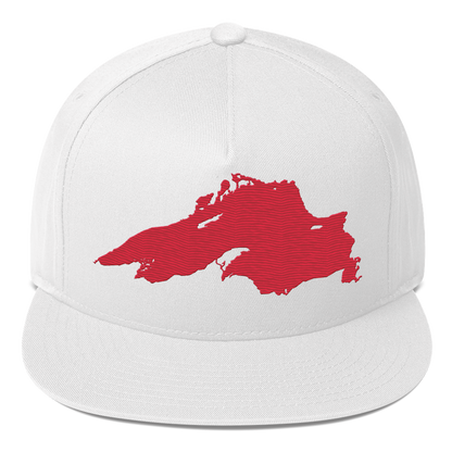 Lake Superior Snapback | 5-Panel - Lighthouse Red