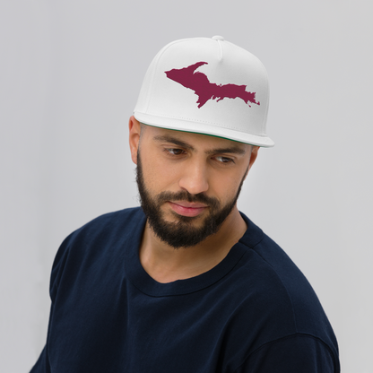 Upper Peninsula Snapback | 5-Panel - Ruby Red