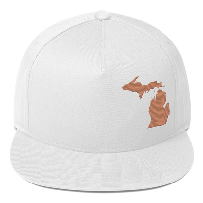 Michigan Snapback | 5-Panel - Copper Outline