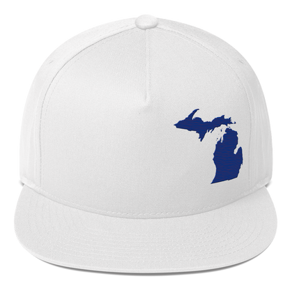 Michigan Snapback | 5-Panel - Bourbon Blue Outline