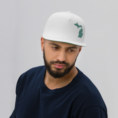 Michigan Snapback | 5-Panel - Cooper Green Outline