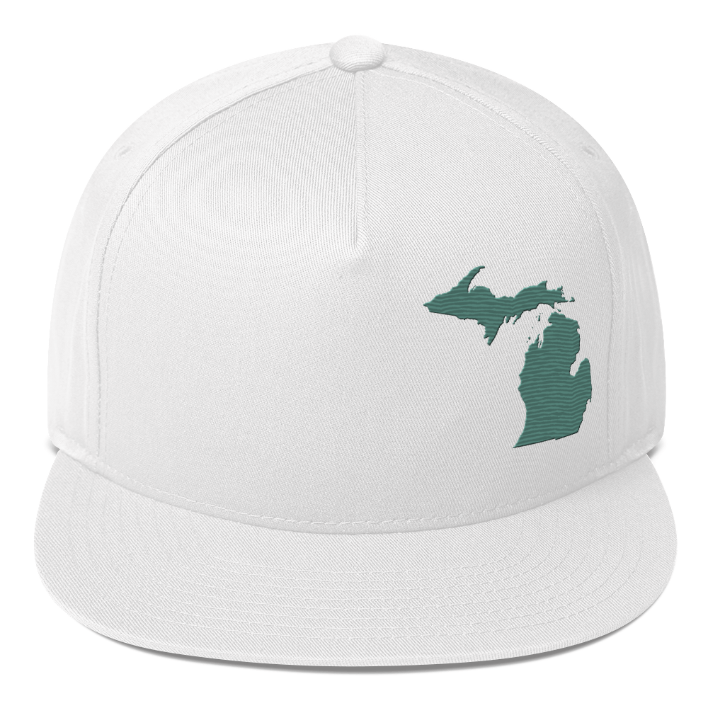 Michigan Snapback | 5-Panel - Cooper Green Outline