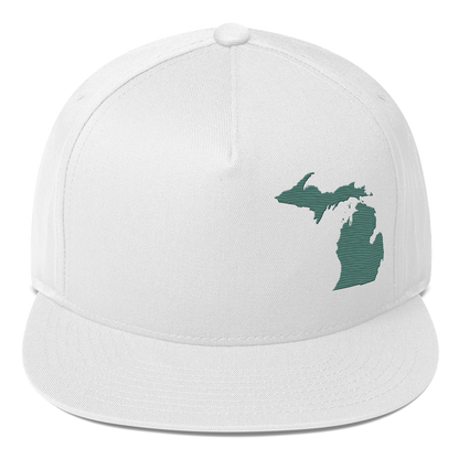 Michigan Snapback | 5-Panel - Cooper Green Outline