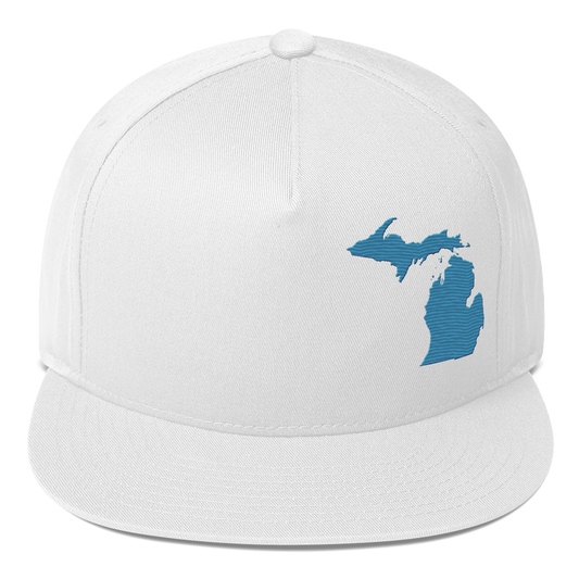 Michigan Snapback | 5-Panel - Traverse Blue Outline