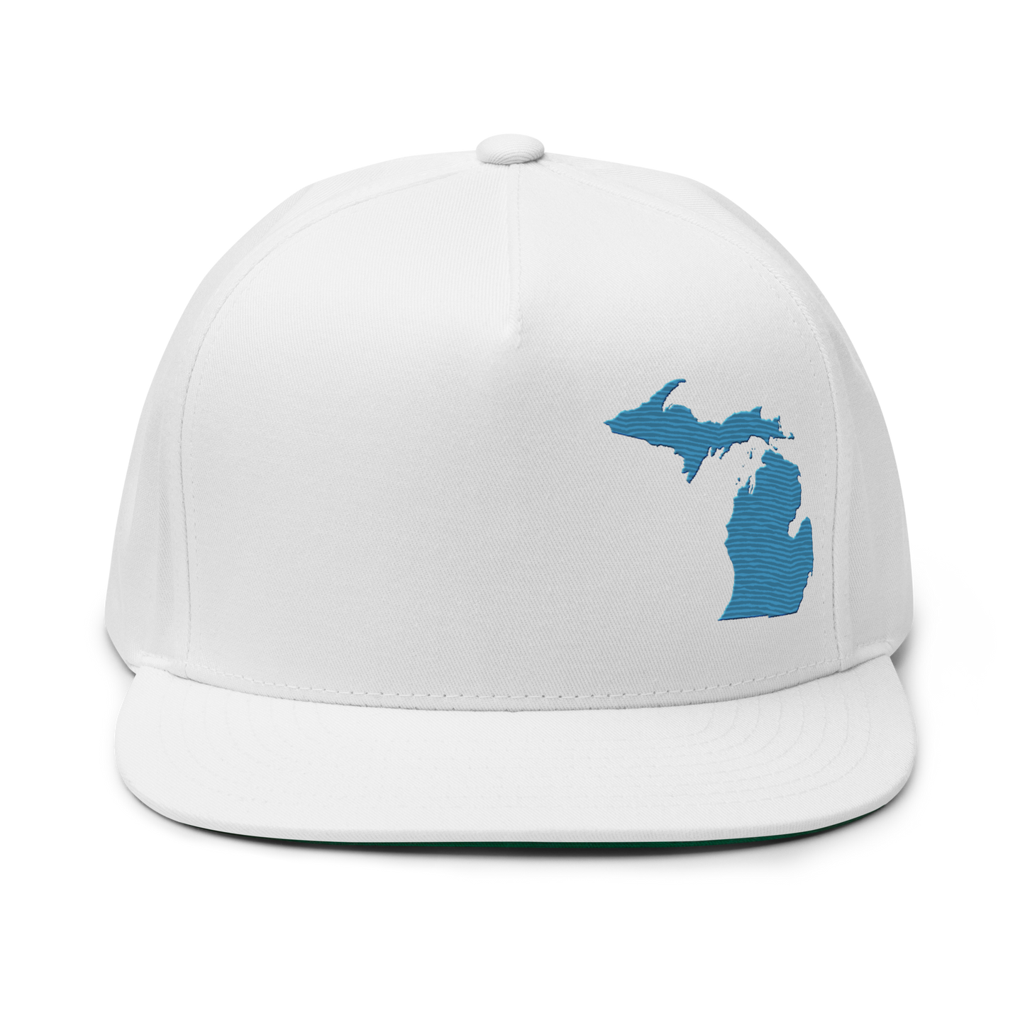 Michigan Snapback | 5-Panel - Traverse Blue Outline