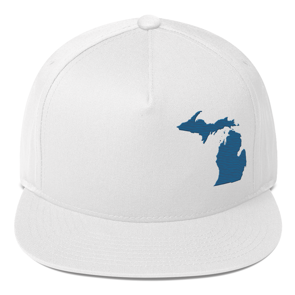 Michigan Snapback | 5-Panel - Blueberry Outline