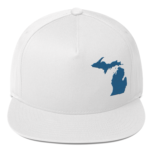 Michigan Snapback | 5-Panel - Blueberry Outline