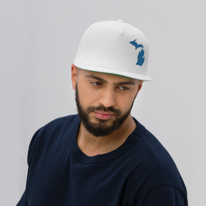 Michigan Snapback | 5-Panel - Blueberry Outline