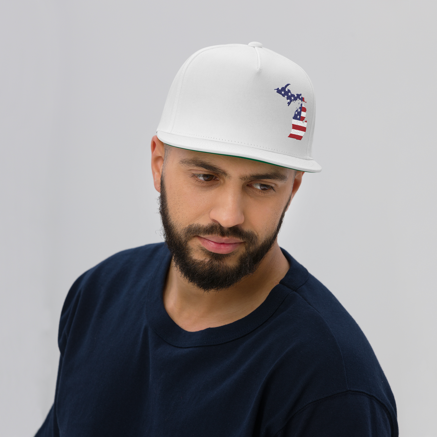 Michigan Snapback | 5-Panel - Patriotic Outline