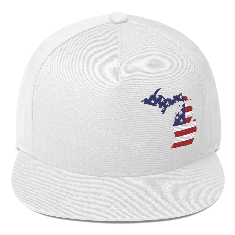 Michigan Snapback | 5-Panel - Patriotic Outline