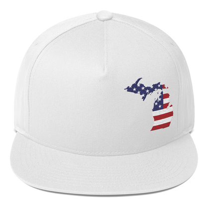 Michigan Snapback | 5-Panel - Patriotic Outline