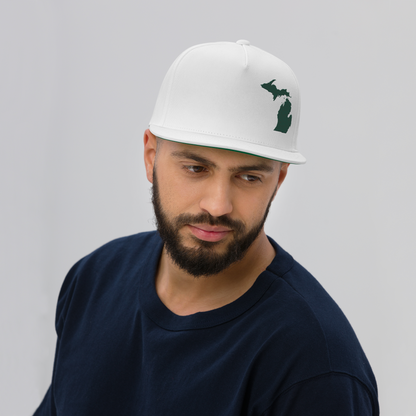 Michigan Snapback | 5-Panel - Laconic Green Outline