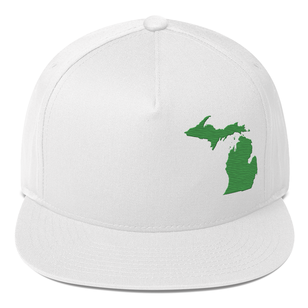 Michigan Snapback | 5-Panel - Shamrock Green Outline