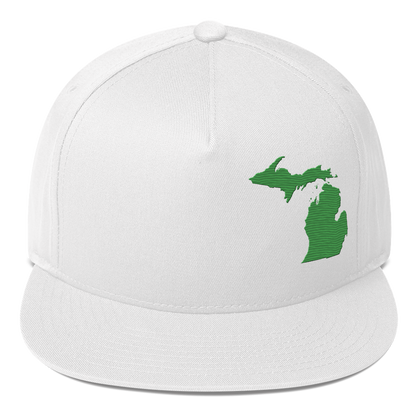 Michigan Snapback | 5-Panel - Shamrock Green Outline