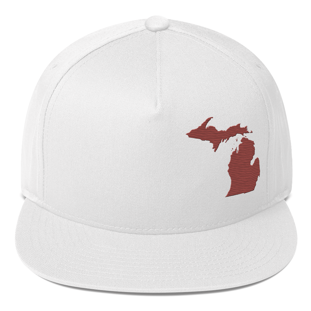 Michigan Snapback | 5-Panel - Ore Dock Red Outline