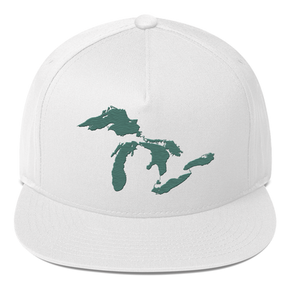 Great Lakes Snapback | 5-Panel - Copper Green