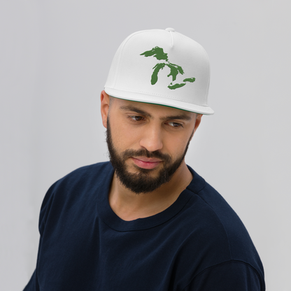 Great Lakes Snapback | 5-Panel - Pine Green