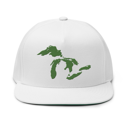 Great Lakes Snapback | 5-Panel - Pine Green