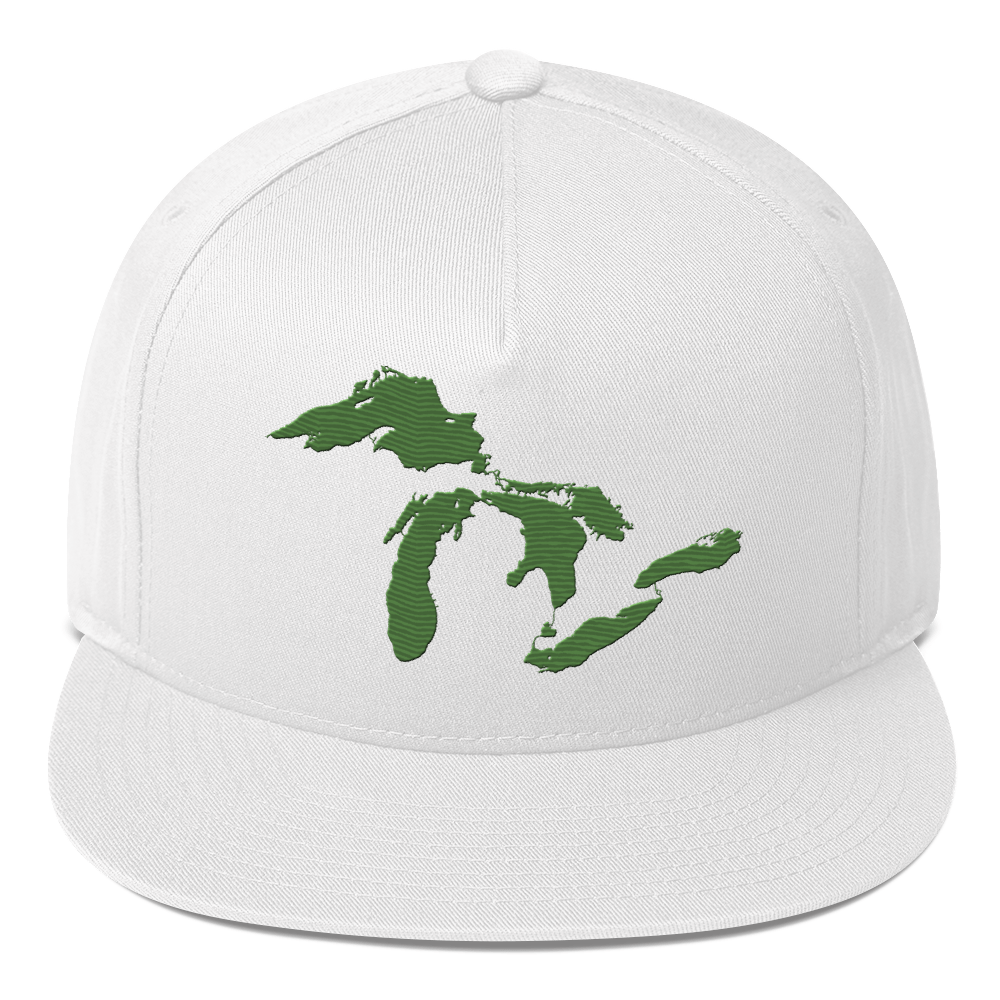 Great Lakes Snapback | 5-Panel - Pine Green