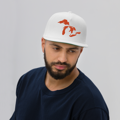 Great Lakes Snapback | 5-Panel - Maple Leaf Orange