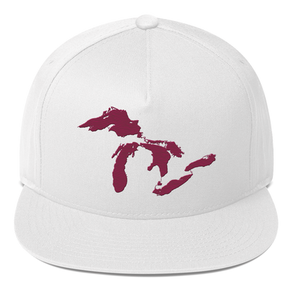 Great Lakes Snapback | 5-Panel - Ruby Red