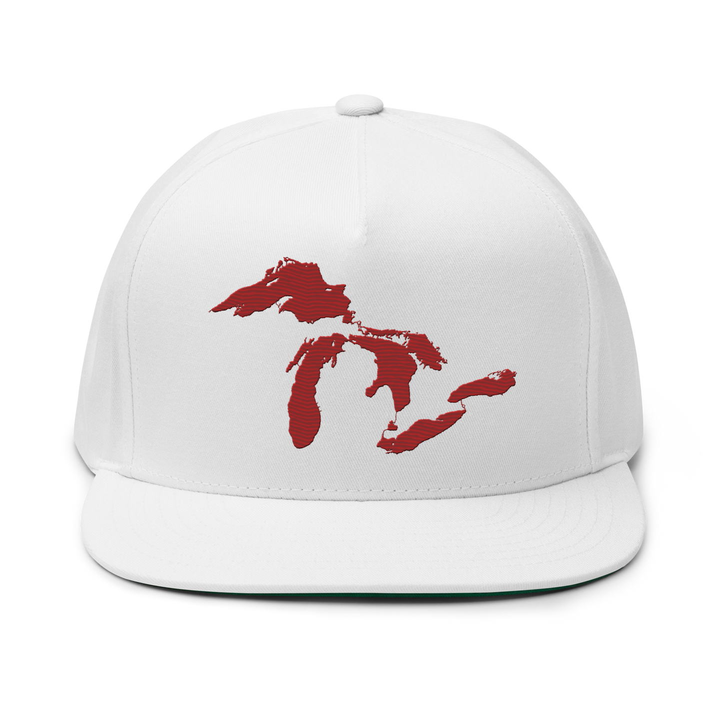 Great Lakes Snapback | 5-Panel - Thimbleberry Red