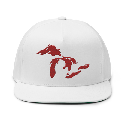 Great Lakes Snapback | 5-Panel - Thimbleberry Red