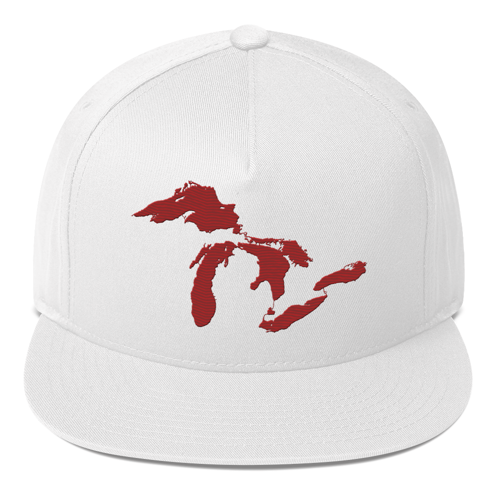 Great Lakes Snapback | 5-Panel - Thimbleberry Red