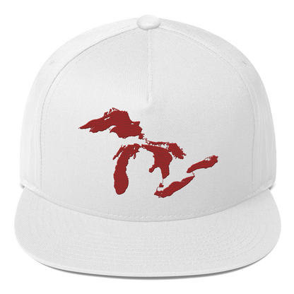 Great Lakes Snapback | 5-Panel - Thimbleberry Red