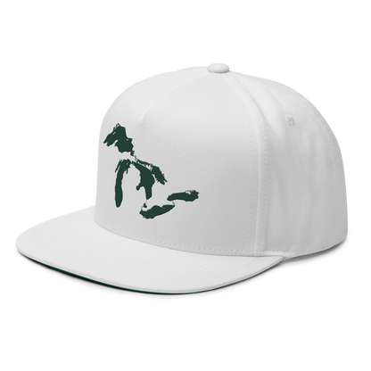 Great Lakes Flat Bill Snapback (Laconic Green)