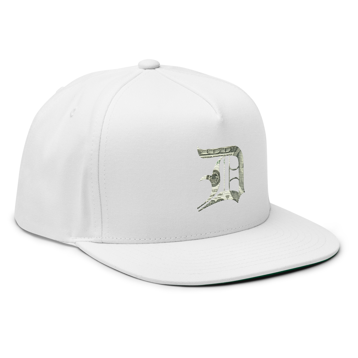 Detroit 'Old English D' Flat Bill Snapback (Benjamins Edition)