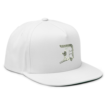 Detroit 'Old English D' Flat Bill Snapback (Benjamins Edition)