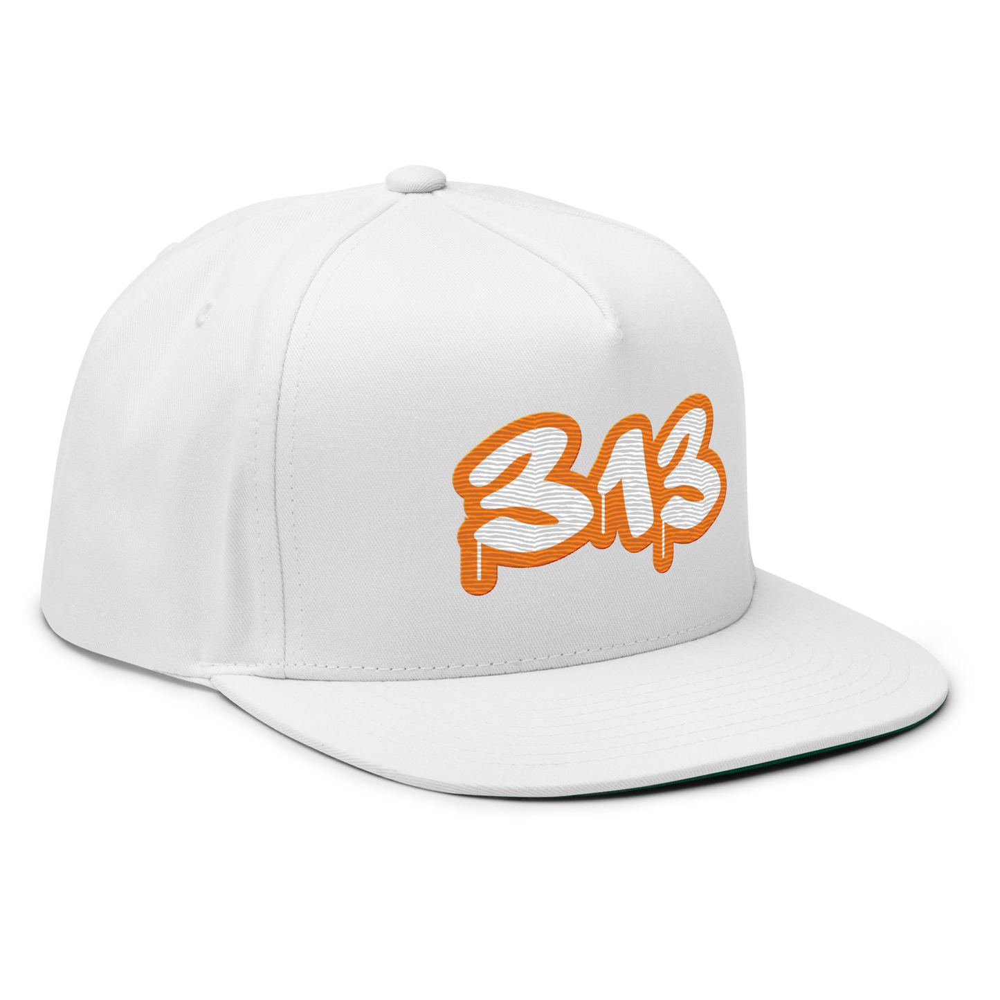 Detroit '313' Flat BIll Snapback (Orange Tag Font)