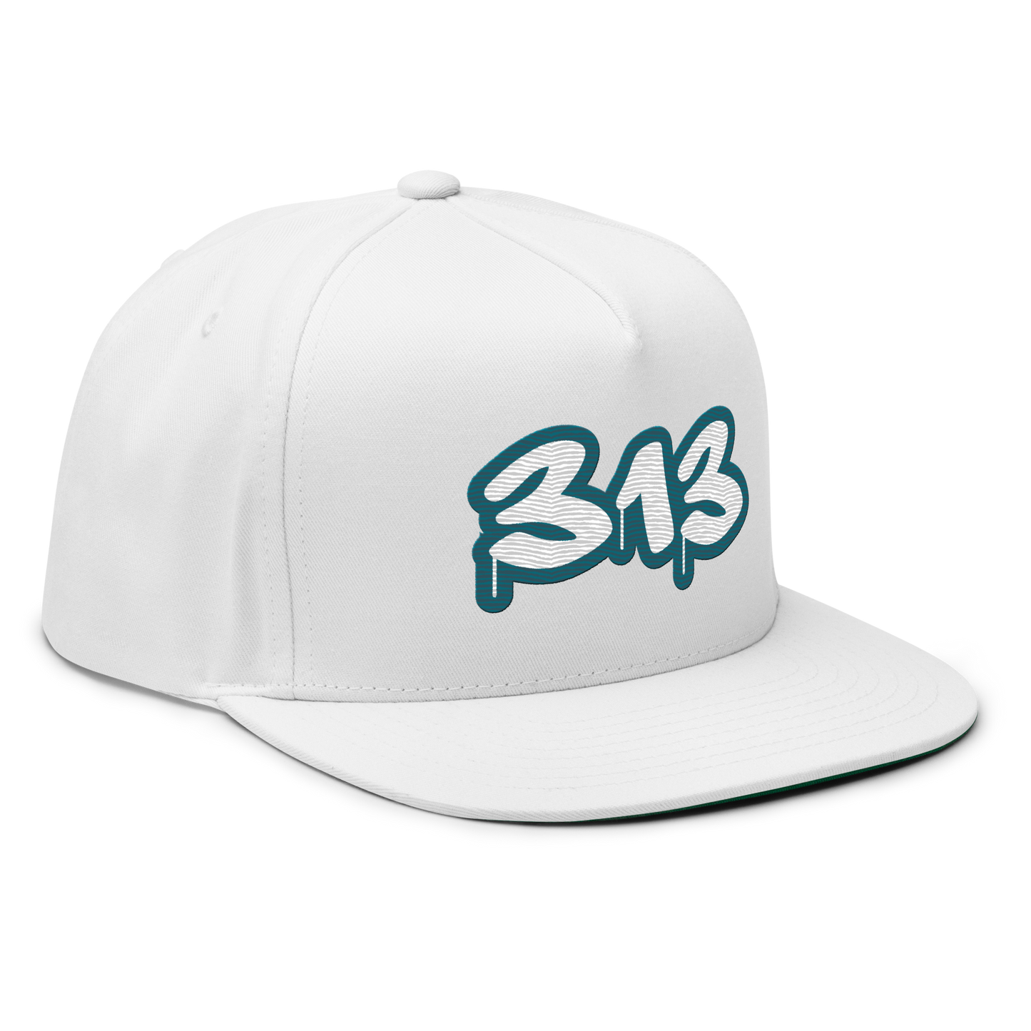 Detroit '313' Flat BIll Snapback (Auburn Hills Teal Tag Font)