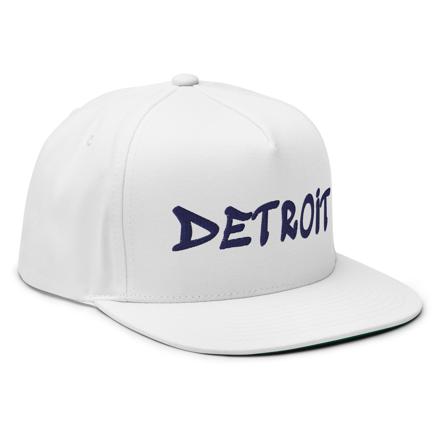 'Detroit' Flat Bill Snapback (Tag Font)