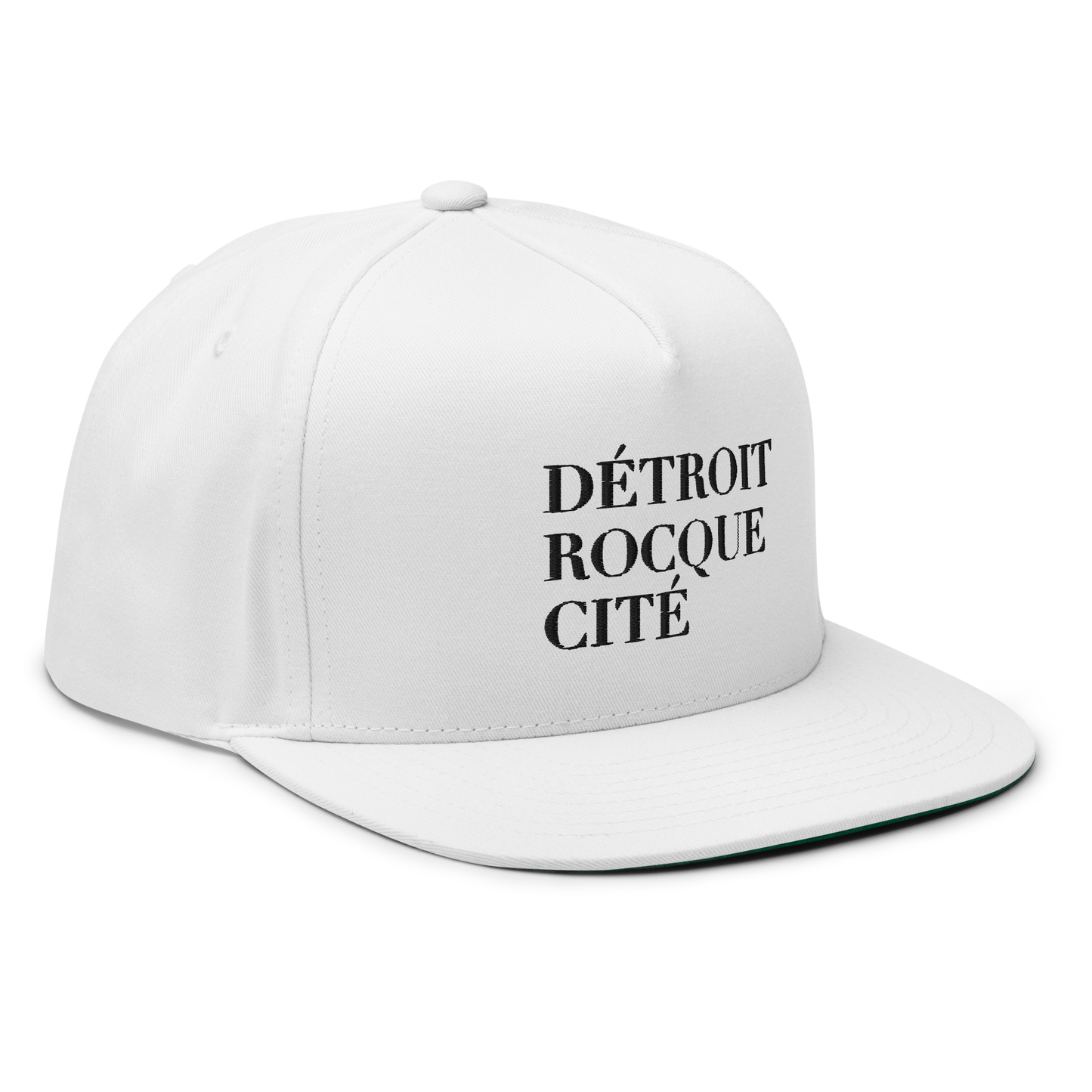 'Détroit Rocque Cité' Flat Bill Snapback