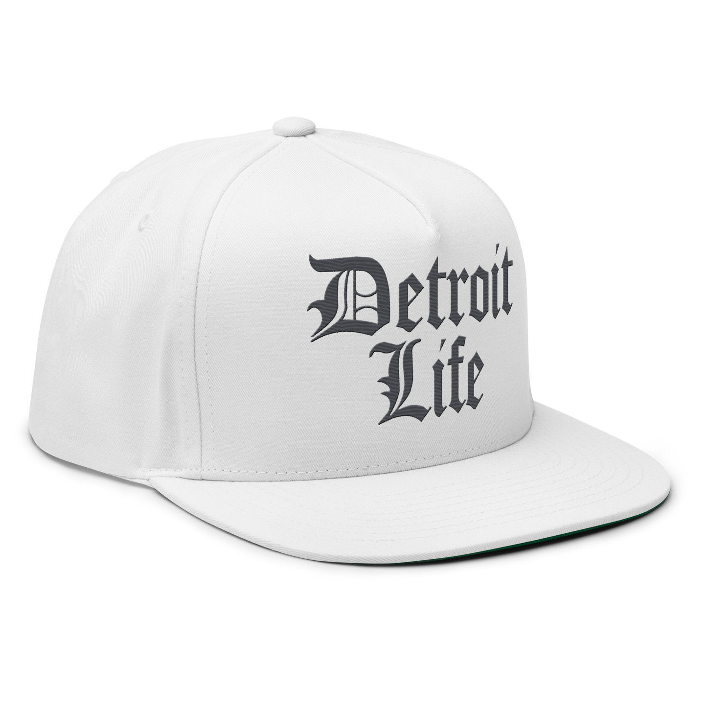 'Detroit Life' Snapback | 5-Panel - Iron Ore Grey