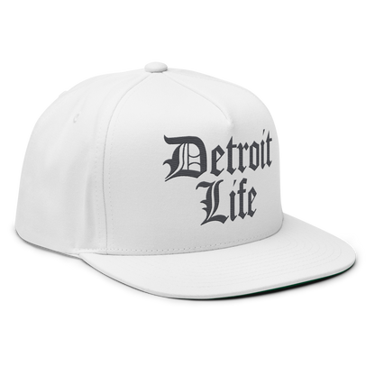 'Detroit Life' Snapback | 5-Panel - Iron Ore Grey