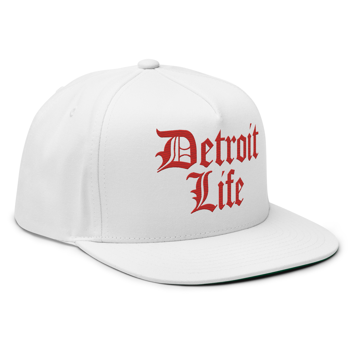 'Detroit Life' Snapback | 5-Panel - Aliform Red