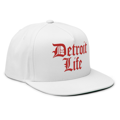 'Detroit Life' Snapback | 5-Panel - Aliform Red