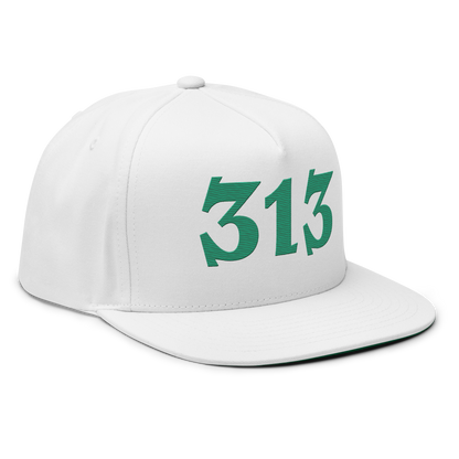 Detroit '313' Snapback | 5-Panel - Emerald Green