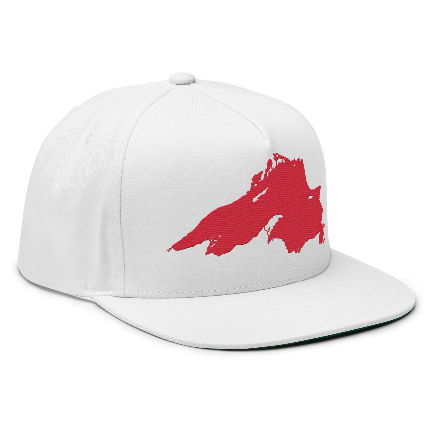 Lake Superior Snapback | 5-Panel - Lighthouse Red