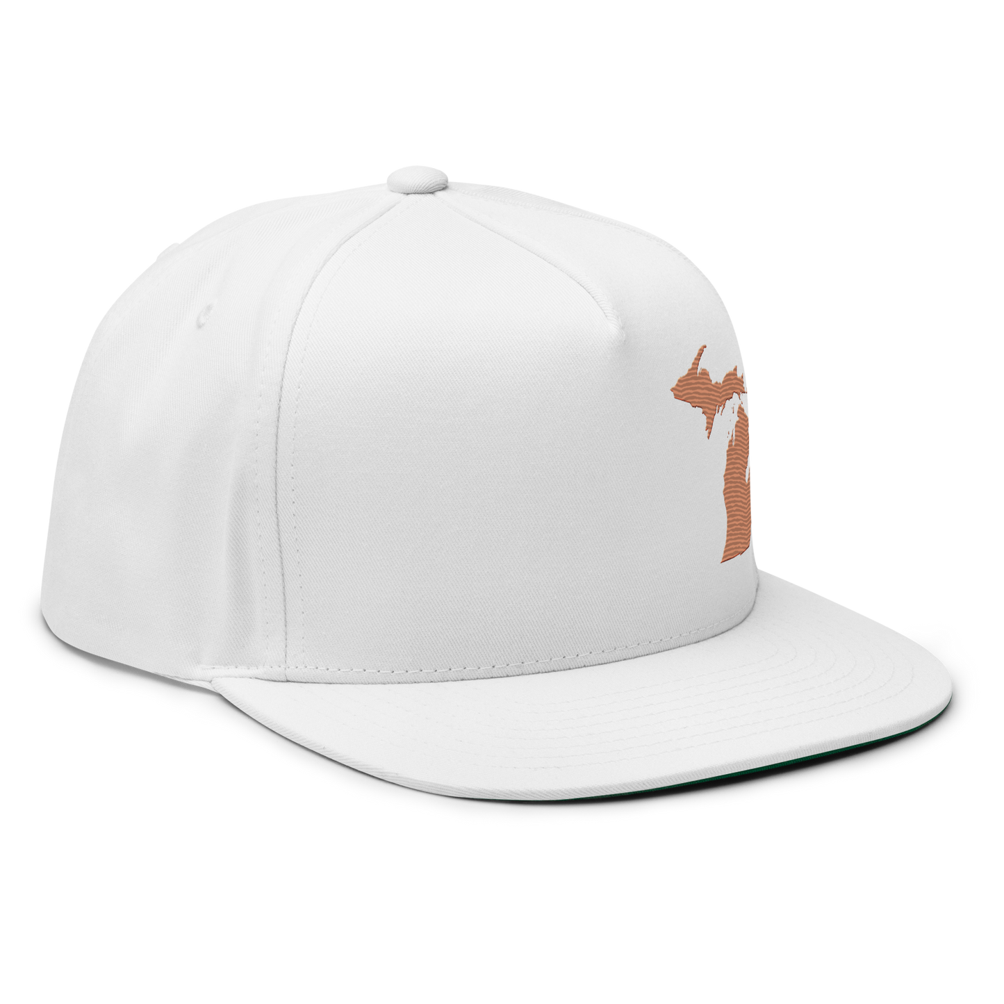 Michigan Snapback | 5-Panel - Copper Outline