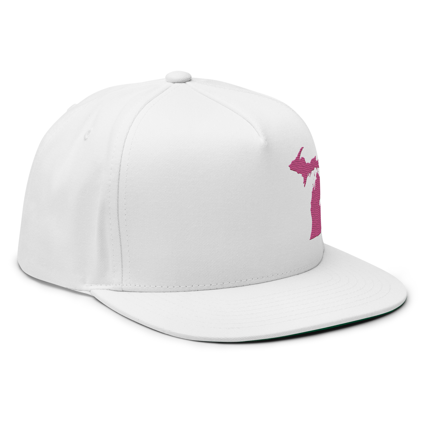 Michigan Snapback | 5-Panel - Apple Blossom Pink Outline