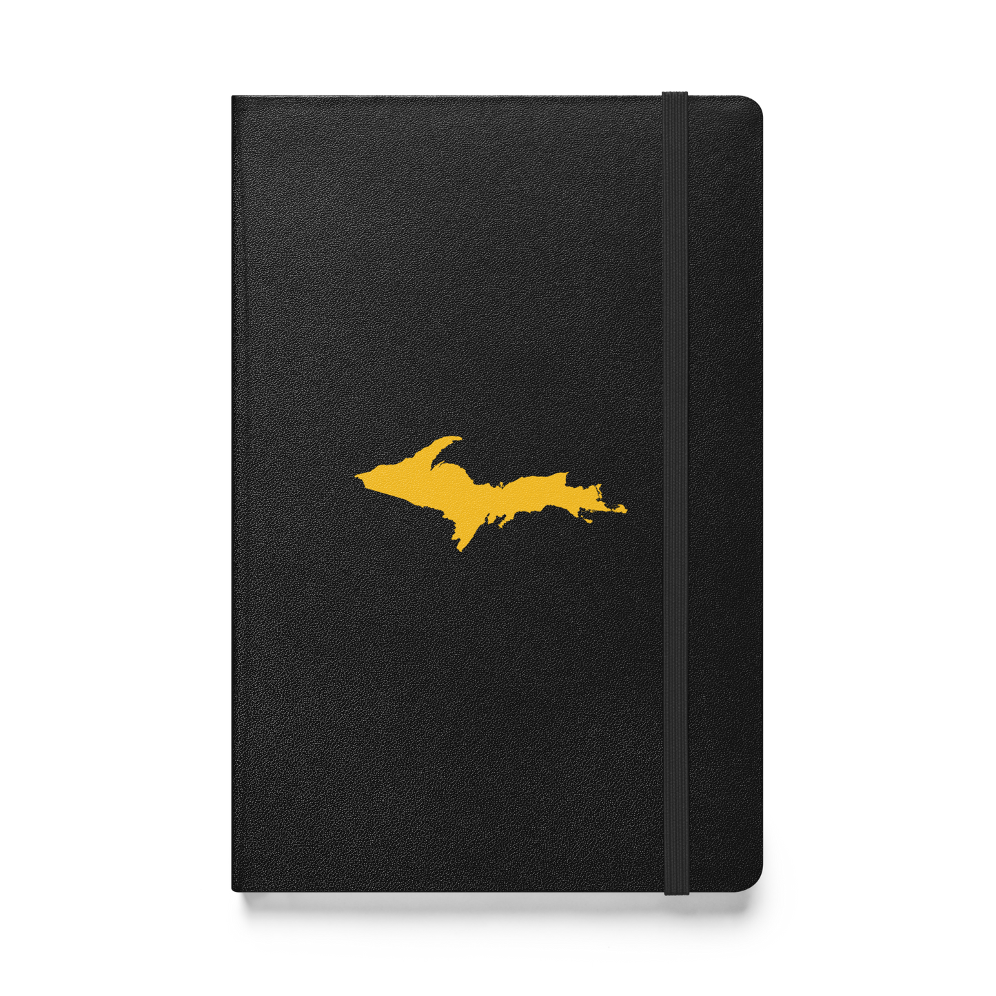 Michigan Upper Peninsula Hardcover Notebook (w/ Gold UP Outline) | Banded - 160pgs