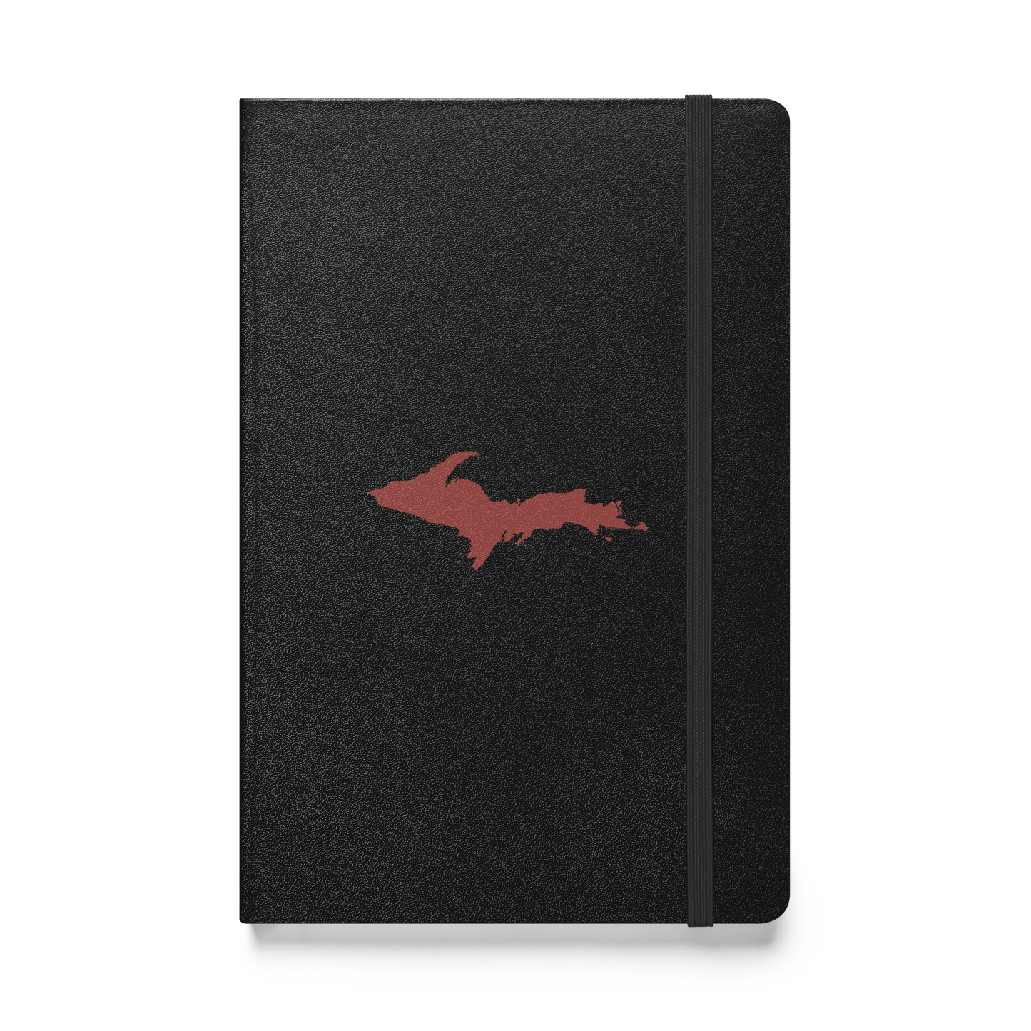 Michigan Upper Peninsula Hardcover Notebook (w/ Red UP Outline) | Banded - 160pgs