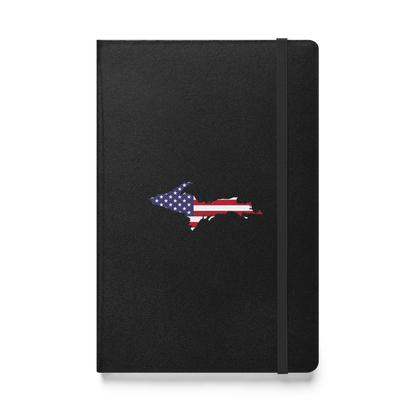 Michigan Upper Peninsula Hardcover Notebook (w/ UP USA Flag) | Banded - 160pgs