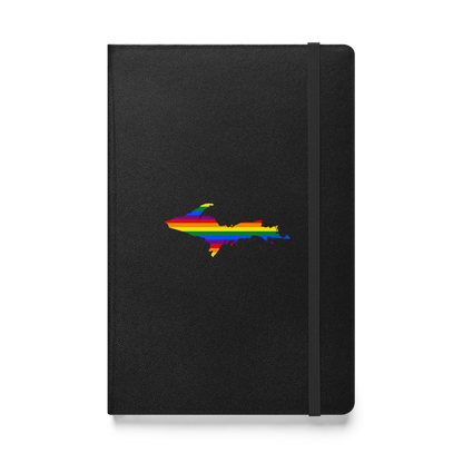 Michigan Upper Peninsula Hardcover Notebook (w/ UP Rainbow Pride Flag) | Banded - 160pgs