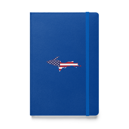 Michigan Upper Peninsula Hardcover Notebook (w/ UP USA Flag) | Banded - 160pgs